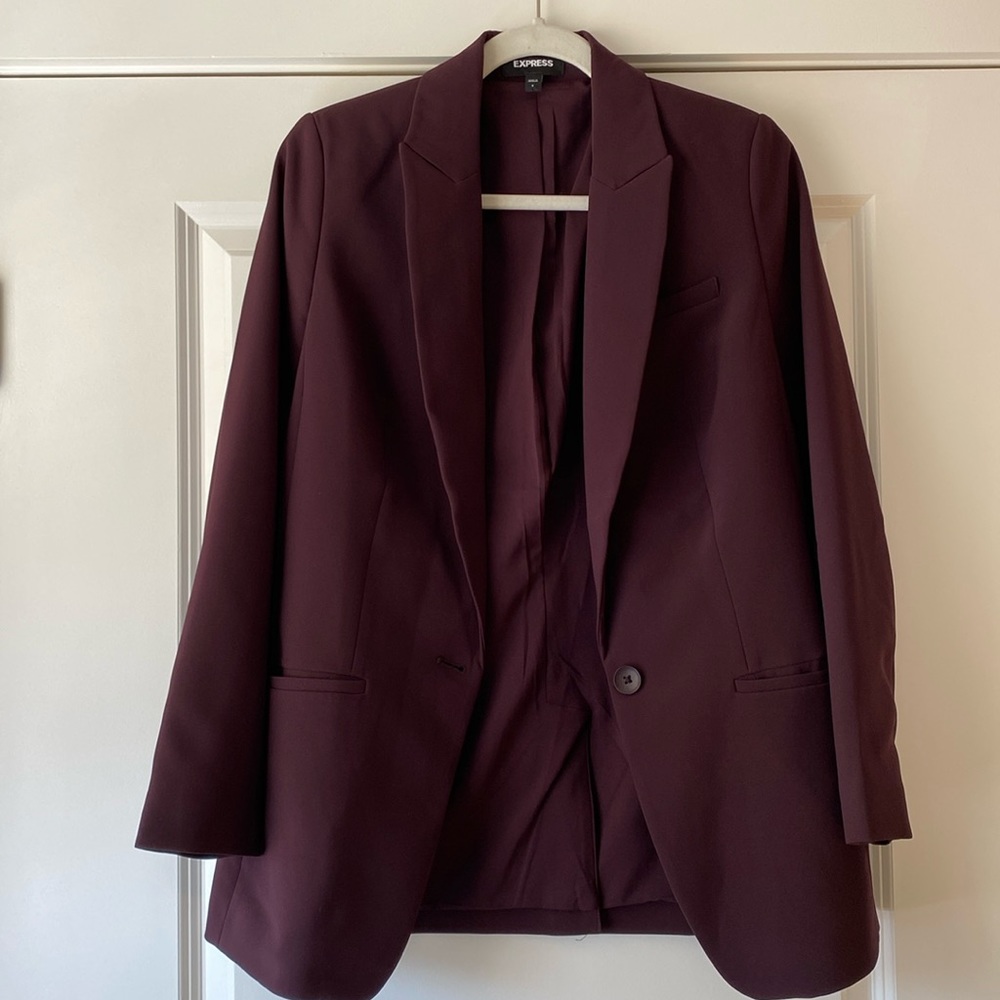 Express women’s blazer, maroon/purple, size small, excellent/like new condition